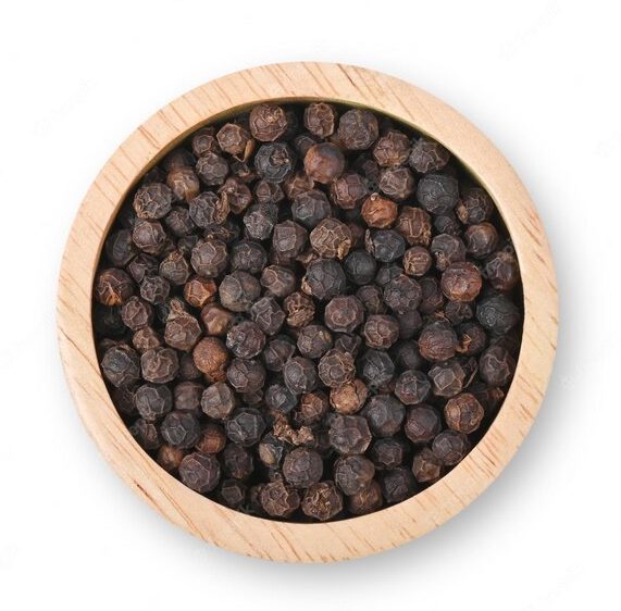 black pepper seeds wooden bowl isolated white background 495226 528 e1680252905604 Home