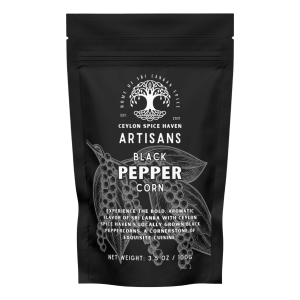 Ceylon Artisanal Black Peppercorns – 100g