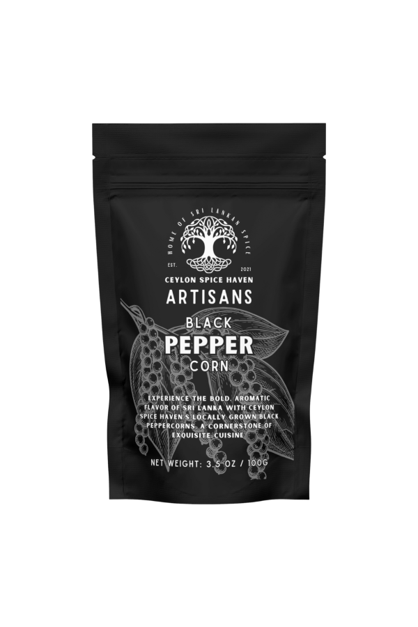 Cinnamon PowderFront Mockup 5 Ceylon Artisanal Black Peppercorns - 100g