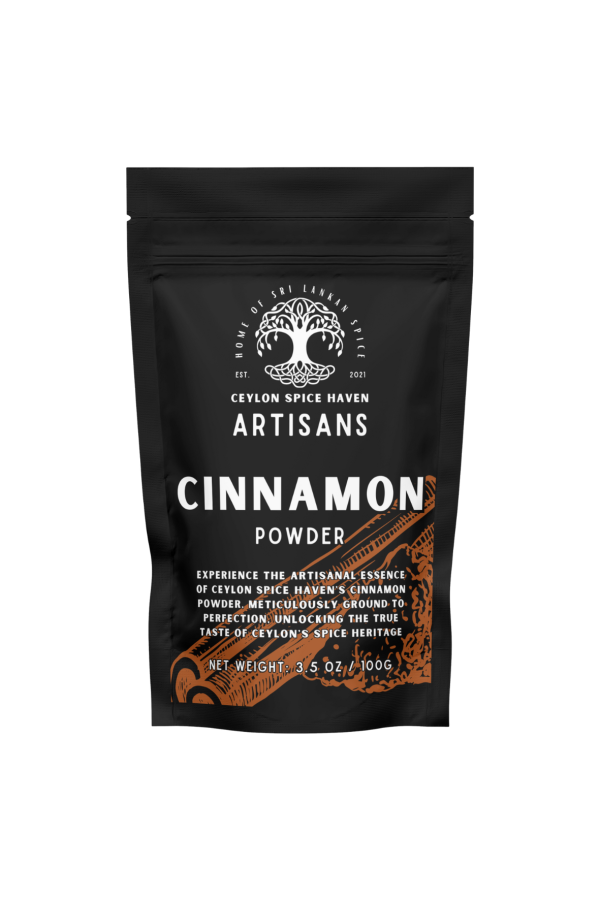 Cinnamon PowderFront Mockup Ceylon Artisanal Cinnamon Powder - 100g