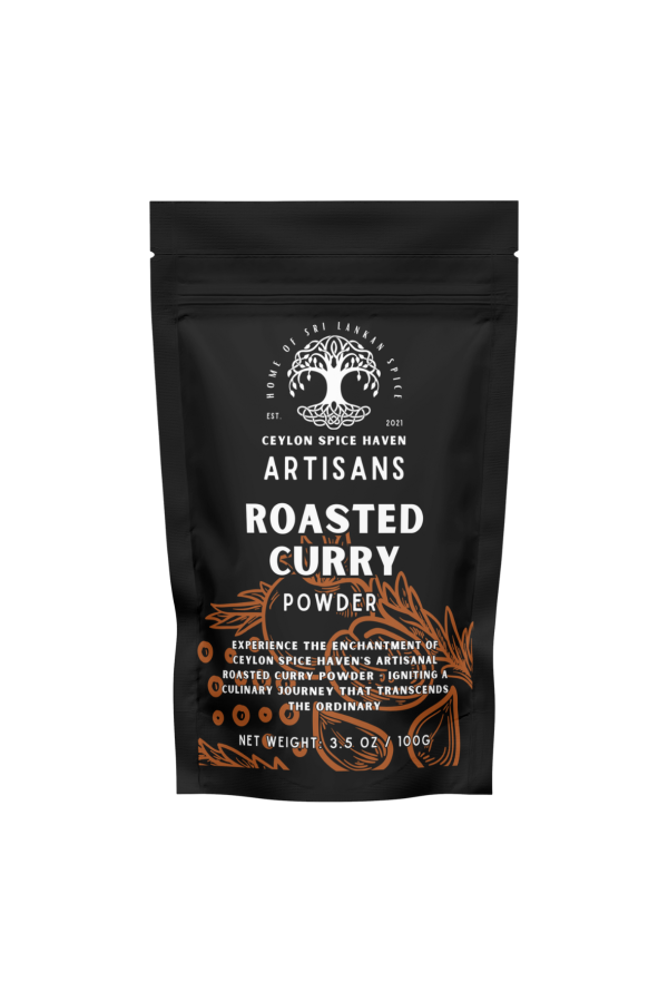 Jaffna Curry Blend Front Mockup 6 Ceylon Artisanal Roasted Curry Powder - 100g