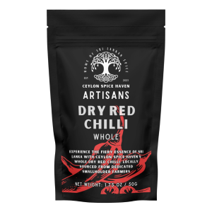 Ceylon Artisanal Dry Red Chilli – 50g