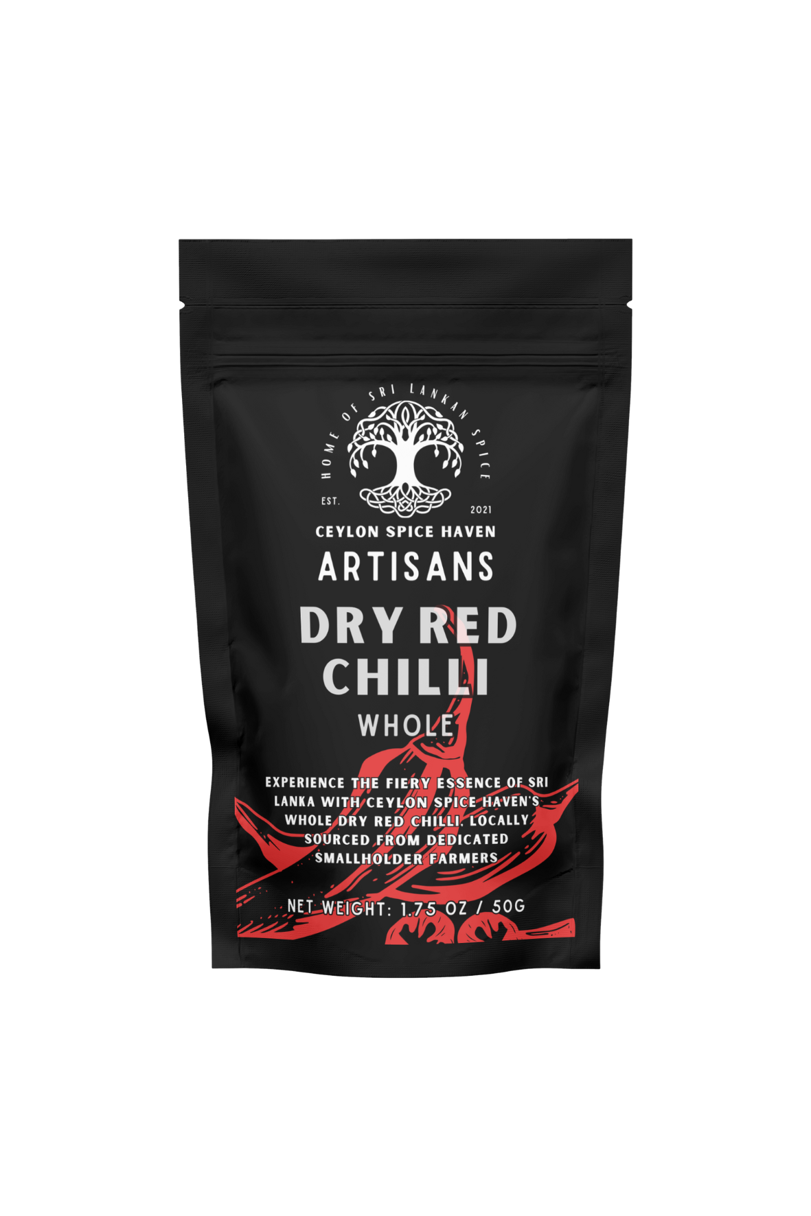 Cinnamon PowderFront Mockup 4 Ceylon Artisanal Dry Red Chilli - 50g