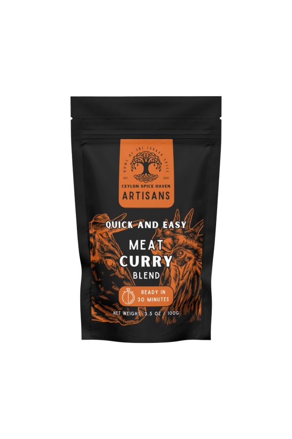 Jaffna Curry Blend Front Mockup 11 Ceylon Artisanal Meat Curry Mix - 100g