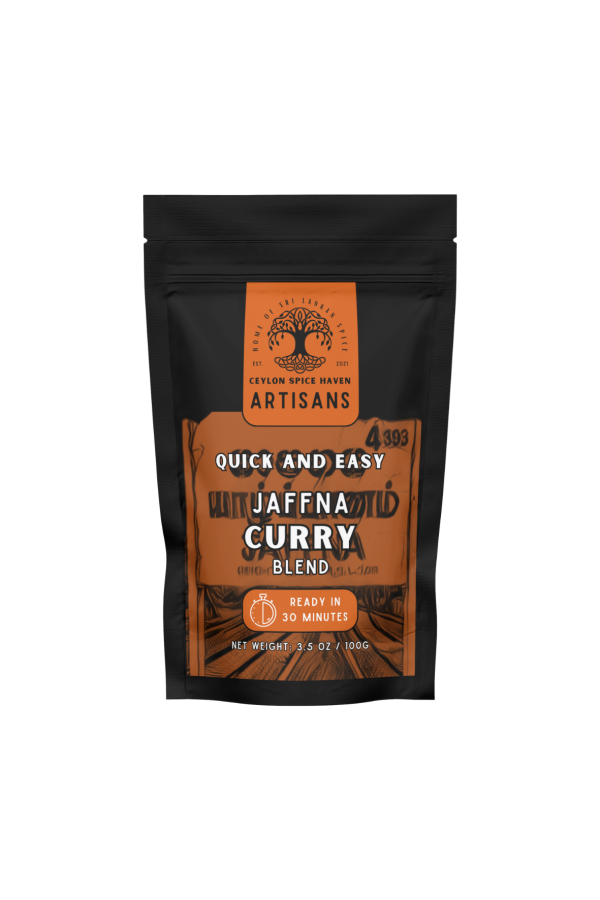 Jaffna Curry Blend Front Mockup 12 Ceylon Artisanal Jaffna Curry Mix - 100g