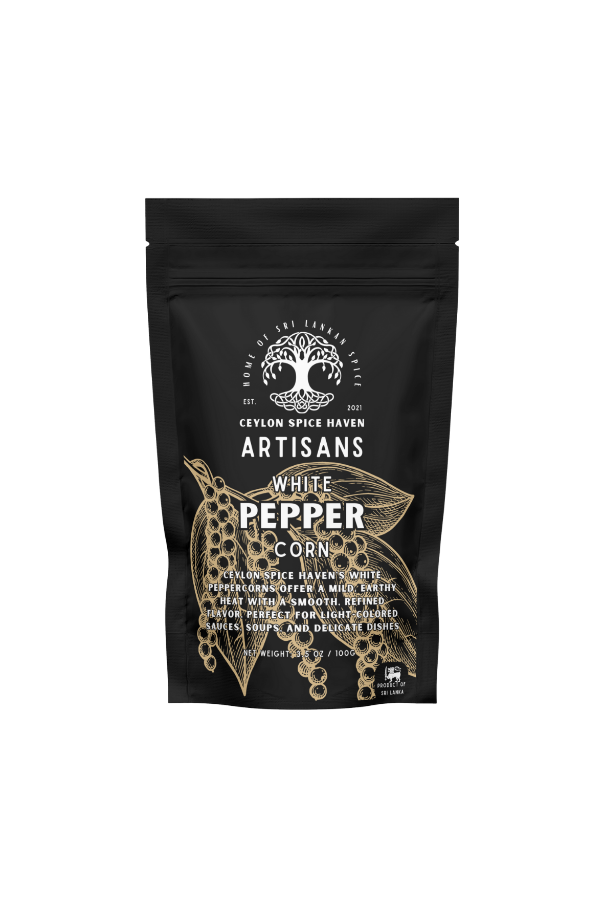 4 Whole White Peppercorns – 100g