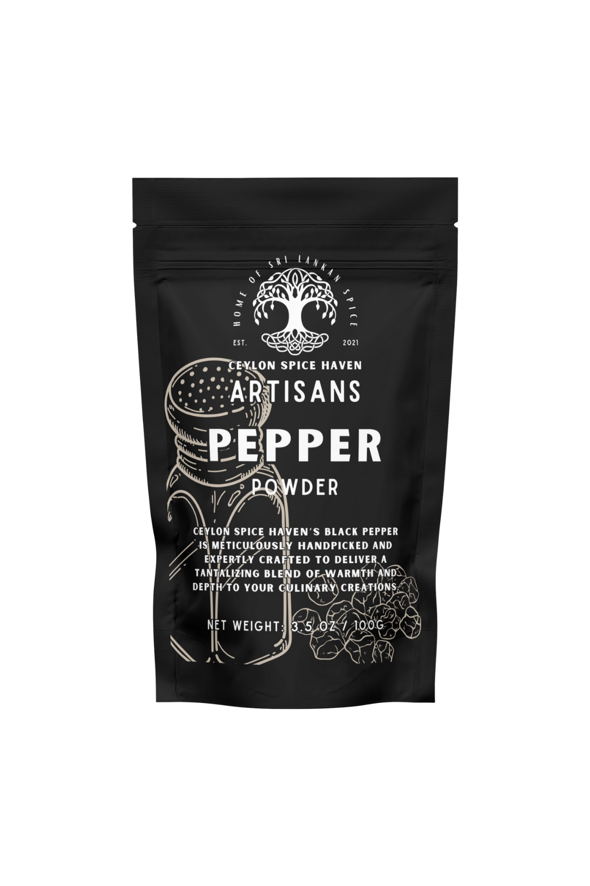 Chilli Powder Front Mockup 2 Black Pepper Powder – 100g