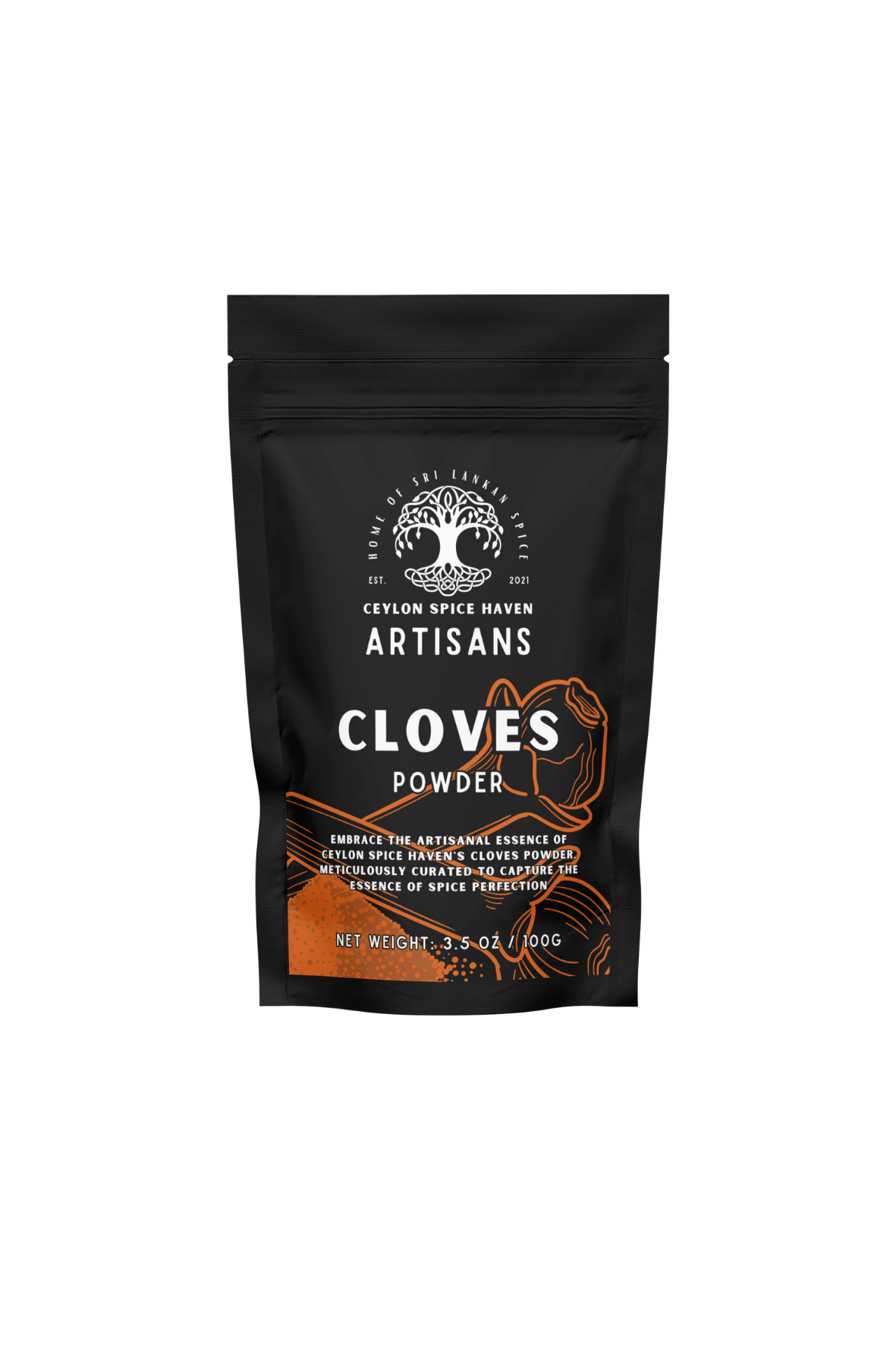 Jaffna Curry Blend Front Mockup 11 Clove Powder - 100g