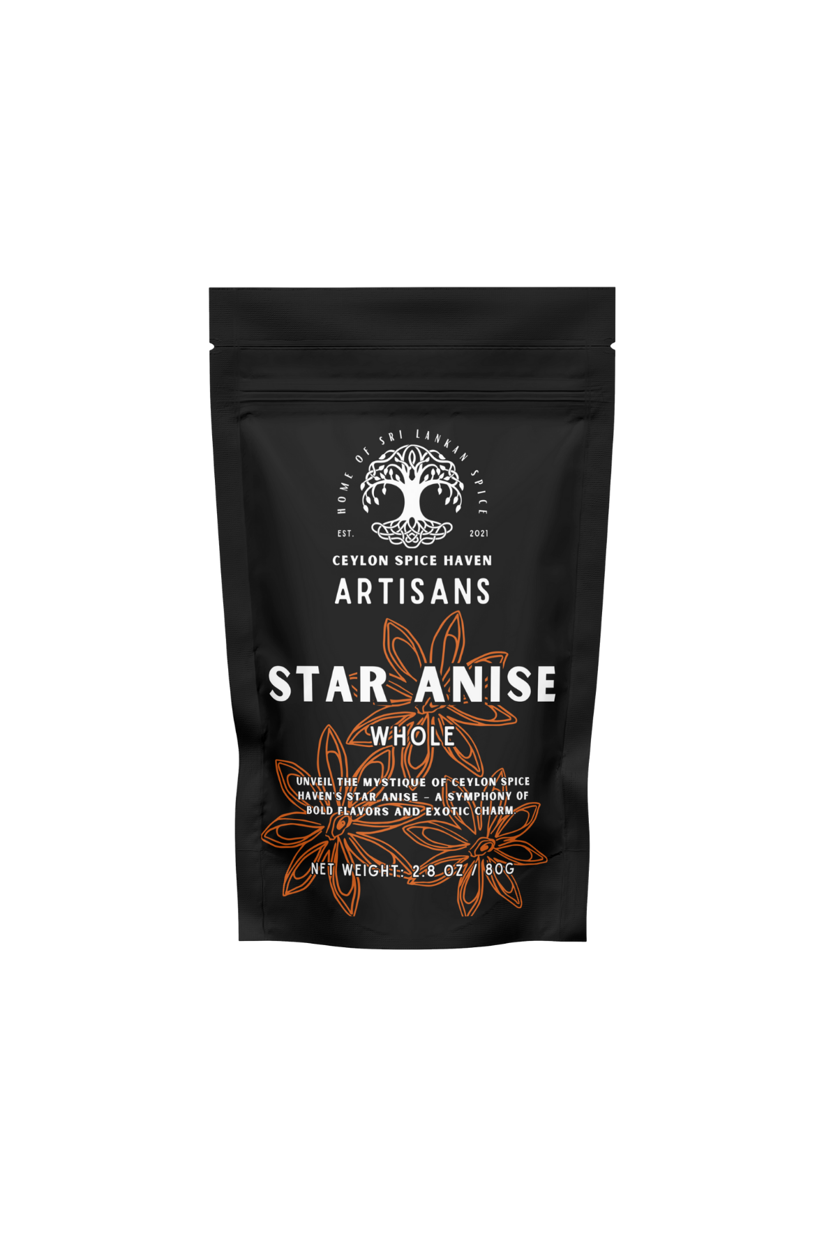 Jaffna Curry Blend Front Mockup 6 Whole Star Anise – 100g