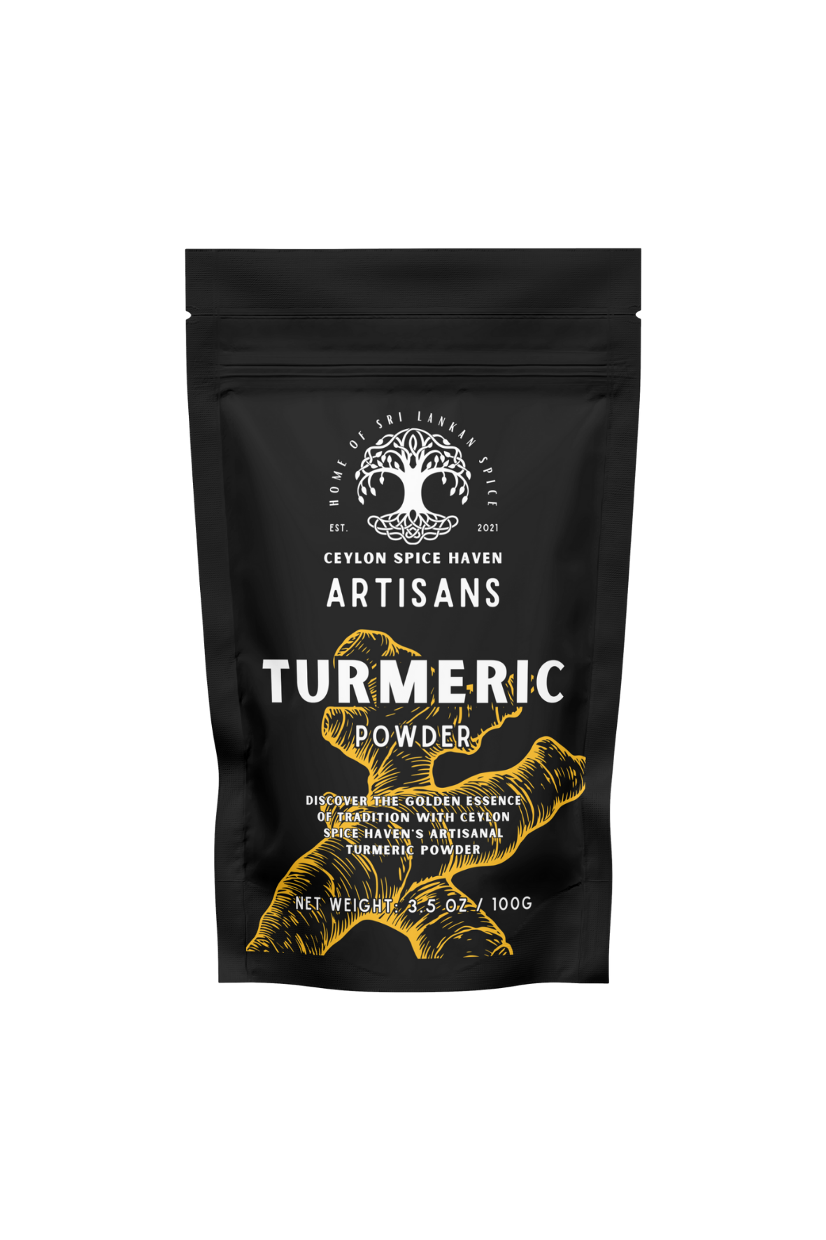 Jaffna Curry Blend Front Mockup 7 Turmeric Powder – 100g